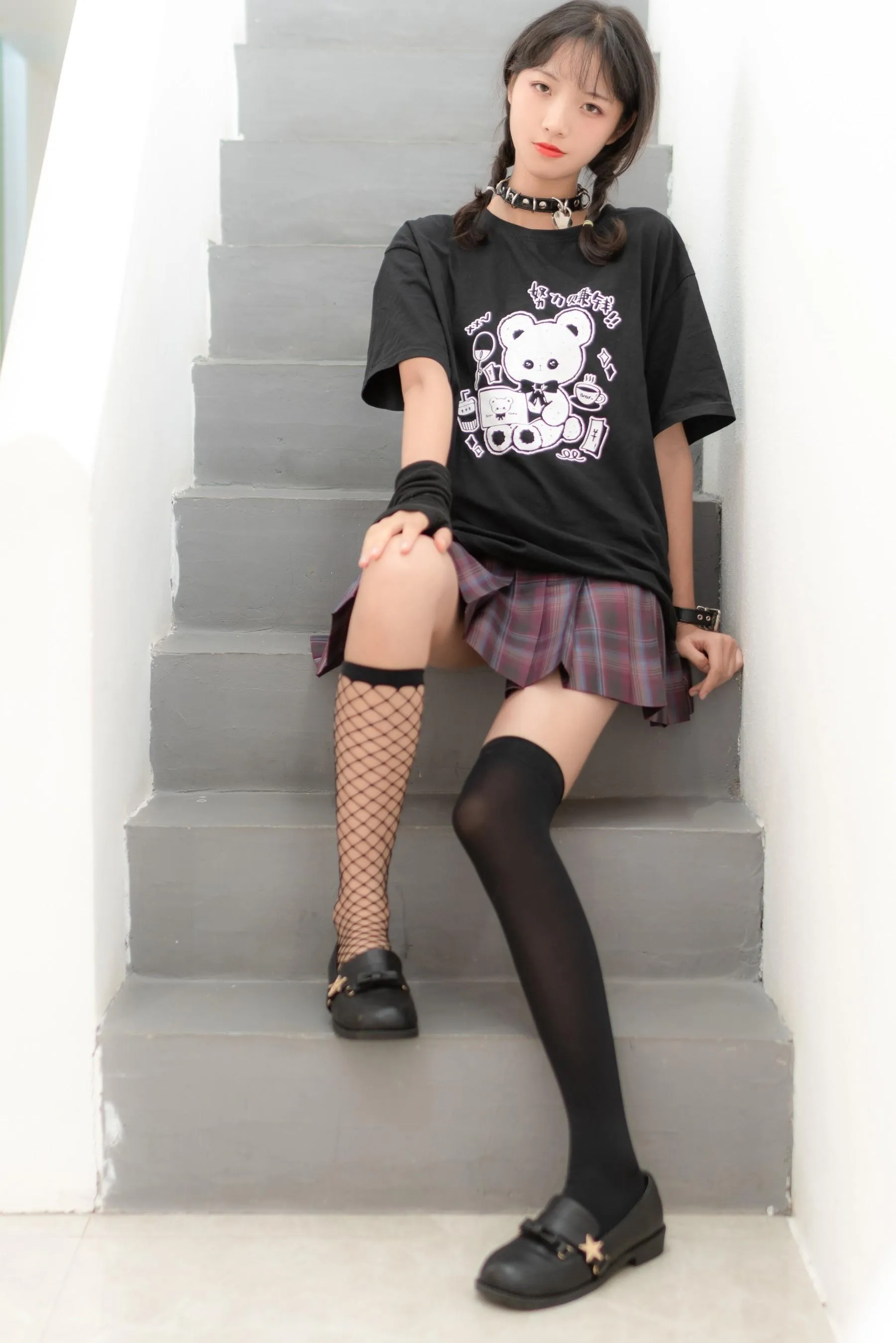 西瓜少女 NO.025 JK双拼袜 [37P]插图4